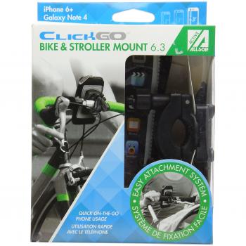ClickGo Fixe Vélo-Poussette – Étui 6,3 avec clip