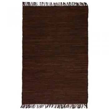 VidaXL – Tapis de salon en coton tissé à la main, 200 cm × 290 cm, couleur marron