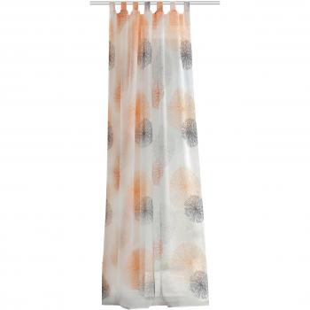 Tenda in voile arancione con passanti, 245 x 140 cm