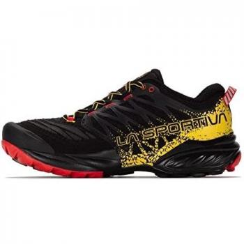 Trail Running Shoe: La Sportiva Akasha II – UK 7.75, Black/Yellow