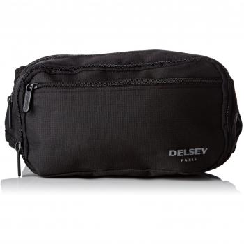 Schwarze Gürteltasche von Delsey Paris, 33 cm – Reisezubehör