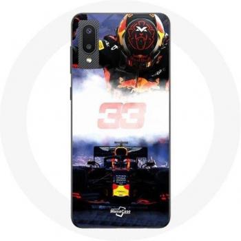 Formula 1 Max Verstappen Case for Samsung Galaxy A02 Black Red Yellow