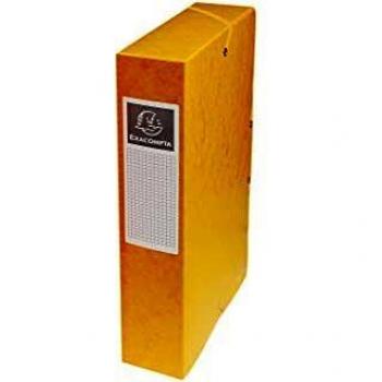 Exacompta Yellow Pressboard Box File A4 60mm