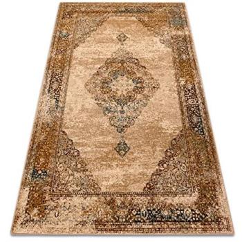 RUGSX Omega Stila Wool Rug – Cream Beige 235 × 350 cm