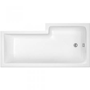Balterley 1500mm Left Hand L Shape Shower Bath Tub with Leg Set (Waste & Panels Not Included)