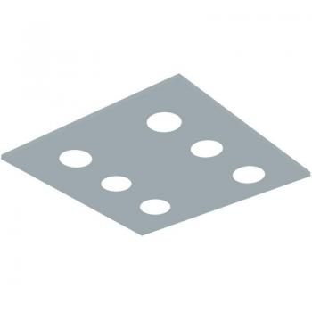 LUMICOM River Square 6X einfarbige Deckenleuchte