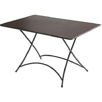 Tavolo Pieghevole Esterno Solare Orta Ferro Antracite 120x70x74