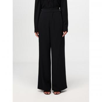 Hanita Black Wide-Leg Women's Pants