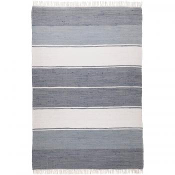 Fleckerl Dhurry Flachgewebe 90 × 160 cm – 100 % Baumwolle, handgewebt, Waschbar
