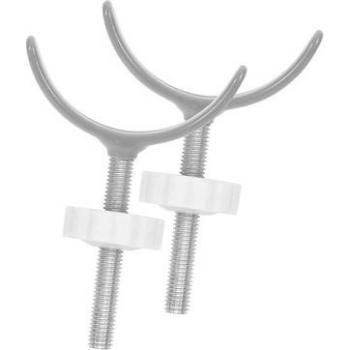 Dos ejes en forma de U para retenedor autocierre – color blanco