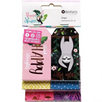 Gilded Cardboard Tags for Scrapbook Embellishments