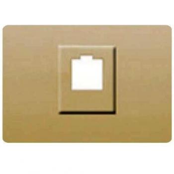 Presa RJ11/RJ45 dorata perlata BJC Coral 21795-DP