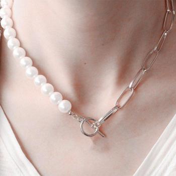 Statement Pearl Choker Necklace