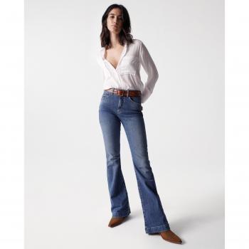 Salsa Women's Blue Boot-cut Jeans, Size W27 L34