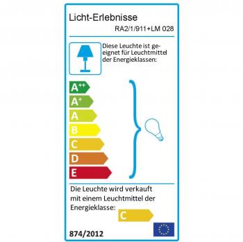 Outdoor‑Rundumschutzlampe – 2 x 11 Watt, rustikales Design, Feuchtraum, Wand/Decke, abgenutztes Finish