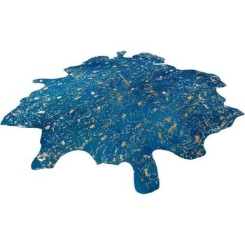 Leder‑Fellteppich Ronda 510 Blau – 8 mm Höhe, 42 Größe