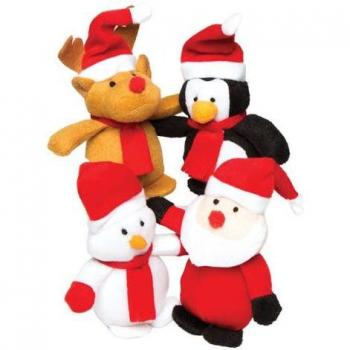 Kleine Weihnachts‑Bohnenfreunde – 4er Pack