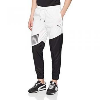 PUMA Herren A.C.E. Woven Trackster Sporthose Weiß/Schwarz XL