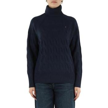 Tommy Hilfiger Damenpullover mit Rollkragen in Marine, Größe S