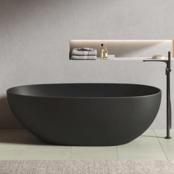 Baignoire Florida Ovale 180 cm Noir Mat