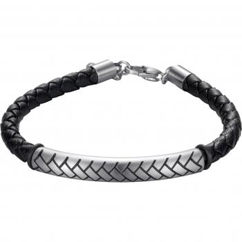 Firetti Armband »Schmuck Geschenk aus Leder und Edelstahl«