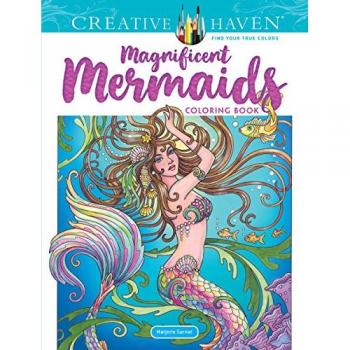 Creative Haven Magnificent Mermaids Coloring Book