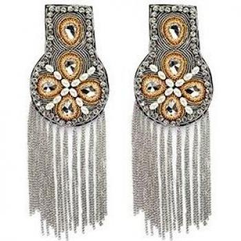 Fringed Bead Tassel Coat Accessories