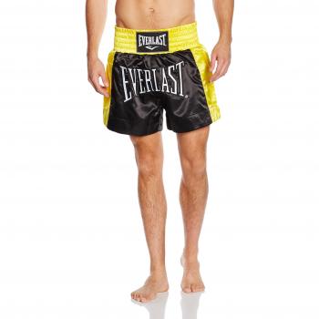 Everlast Erwachsenen‑Kleidung: Thai‑Boxing‑Short M Schwarz Gold