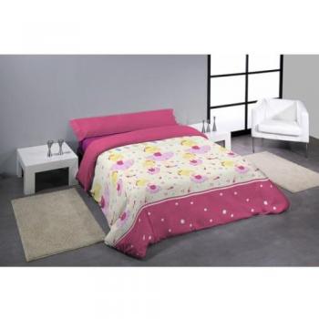 Set Copripiumino Rosa Hosteline Baila Singolo 2 unità