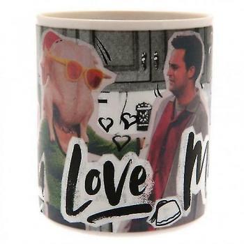 Taza de cambio de temperatura Amigos que me amas, blanco/negro, tamaño único