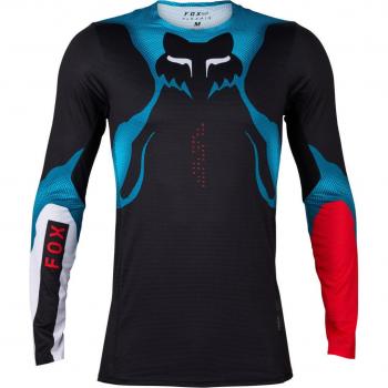 FOX Flexair Withered Maillot Motocross – Noir-Bleu – L