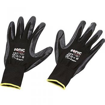 Industrial PU‑Flex Gloves – Black, 8 (M) – €4.38