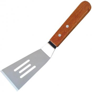 Edelstahl‑Backspatel mit Holzhandgriff – ideal für Pizza, Steak & mehr