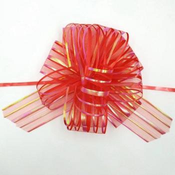 Nœud décoratif en organza 15 cm, 6 unités, pour fêtes
