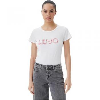 Liu Jo T-Shirt 5154 JS003 Donna Bianco Regular Fit
