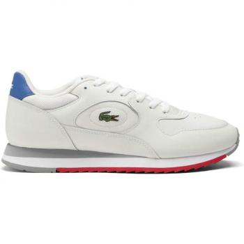 Zapatillas Lacoste Linetrack Leather Blanco Puro