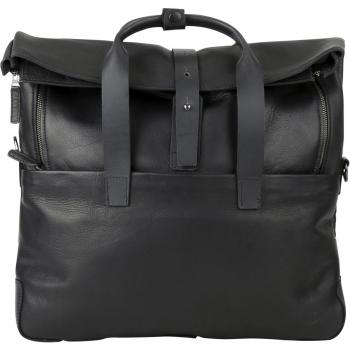 Harold's Mount Ivy 38 cm Black Leather Laptop Carrier