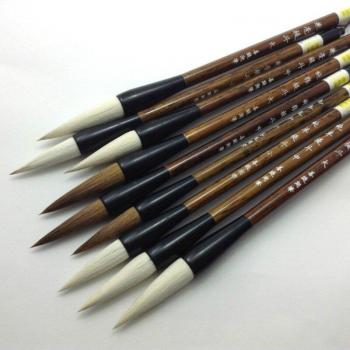 3pcs Wolf Hair Writing Brushes
