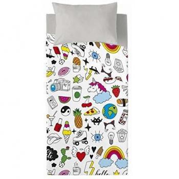 COSTURA Lenzuola Cool Icons per Letto 90