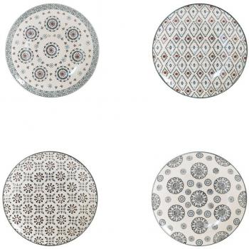 Coffret de 4 assiettes à dessert Nelson 20 cm Design Table Passion