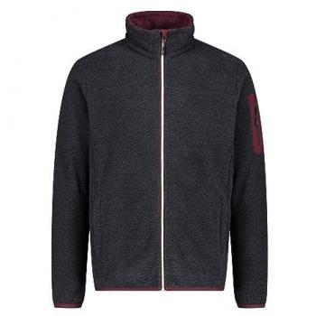 Chaqueta de Forro Polar CMP Jacquard Negro Antracita