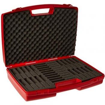 Estuche de plástico para brújula, color rojo