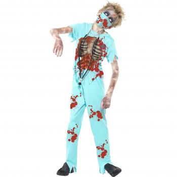 Costume Halloween docteur zombie enfant 10-12 ans