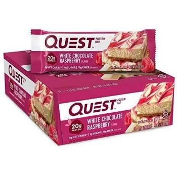 Quest Nutrition Proteinriegel Weiße Schokolade Himbeere 12 x 60 g, 1er Pack