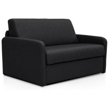 Sillón cama de tela gris