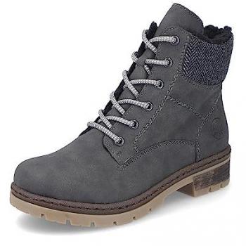 Rieker Winterstiefelette Blockabsatz grau 42