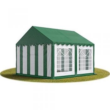 Tendone da festa 4x4 m PVC bianco e verde