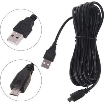 3.5m Car DVR Power Charger Mini Micro USB 5V/2A