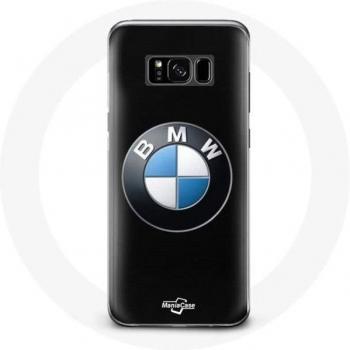 Black Background Case for Samsung Galaxy S8 Plus with BMW Logo