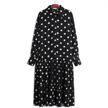 EAM Frauen Kleid im Flut-Stil